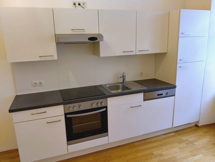 Neuwertiger 2 ZIMMER-Altbau + extra Wohnküche möbliert mit Fenster + Bad mit Dusche und WC + nähe Kunsthaus!