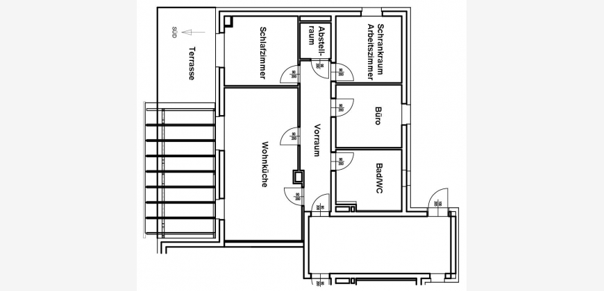 5 Zimmer Wohnung in M - Mietwohnung mit Terrasse, Kellerabteil, Garage